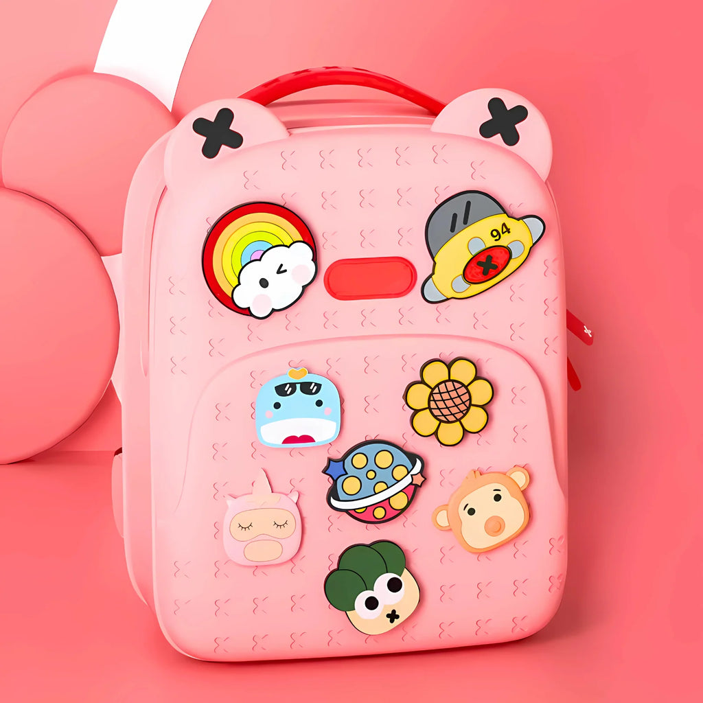 Water Resistant Stylish Silicone Durable School Bag with DIY Patches