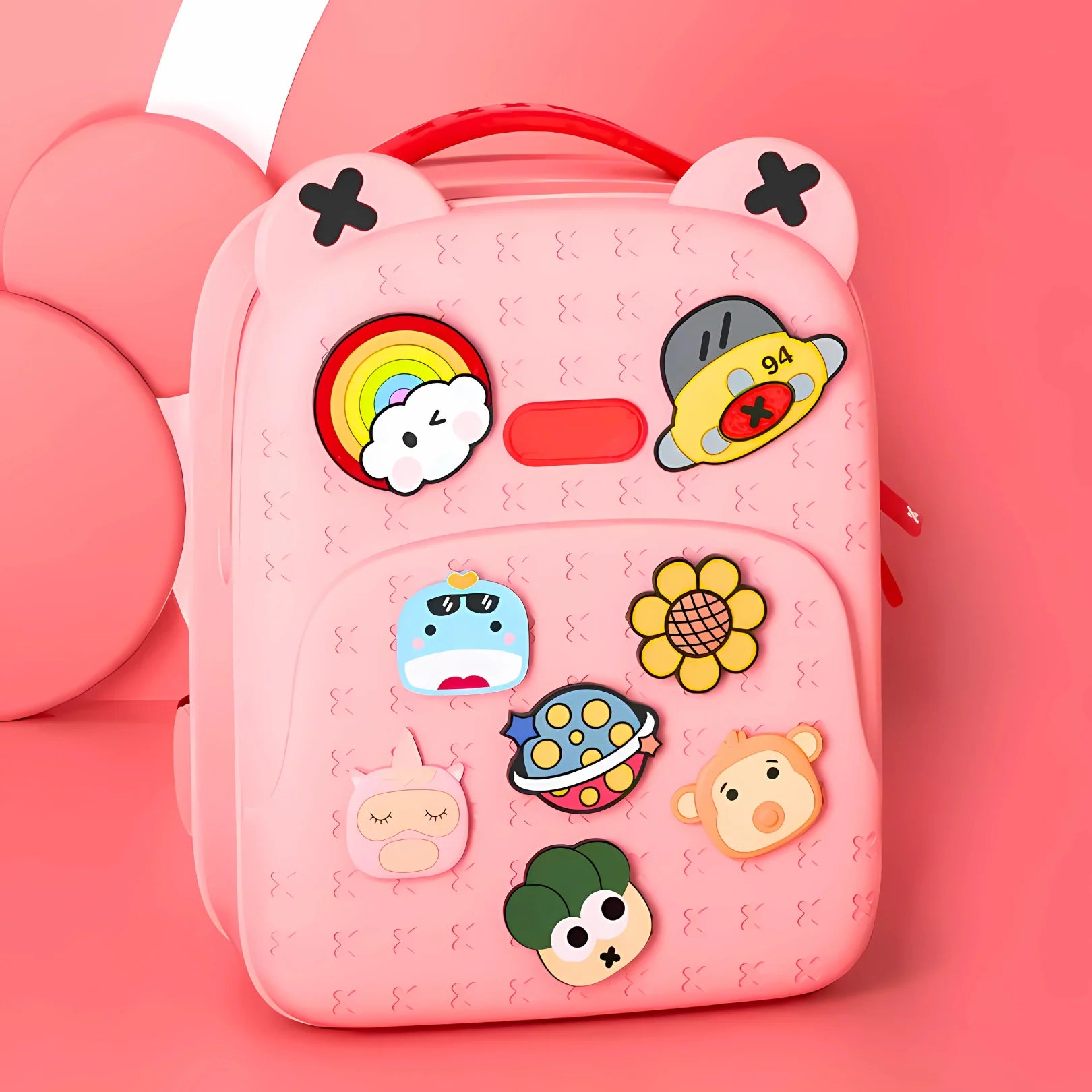 Water Resistant Stylish Silicone Durable School Bag with DIY Patches
