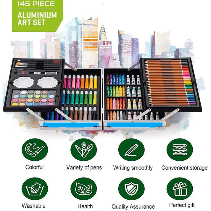 145pcs Art Painting Trunk for Kids & Adults