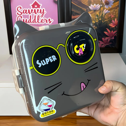 Cat Eye Design Lunch Box: Stylish & Practical for Kids' Mealtime