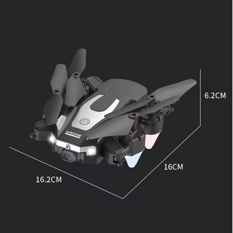 Drone J2 Foldable FPV Drone with Dual Camera, Obstacle Avoidance, Altitude Hold, Headless Mode, 15 Min Flight Time | Compact Portable RC Quadcopter for Beginners & Kids
