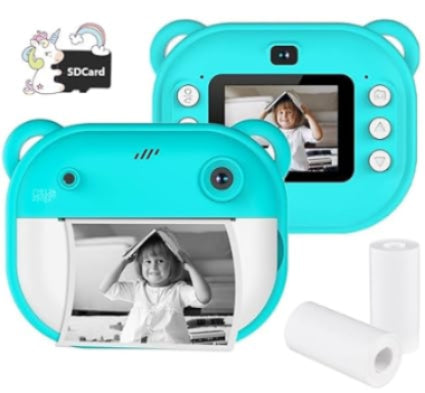 Instant Print Camera for Kids, Full HD 1080P