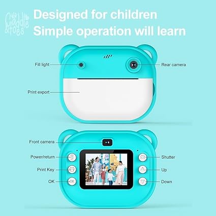 Instant Print Camera for Kids, Full HD 1080P