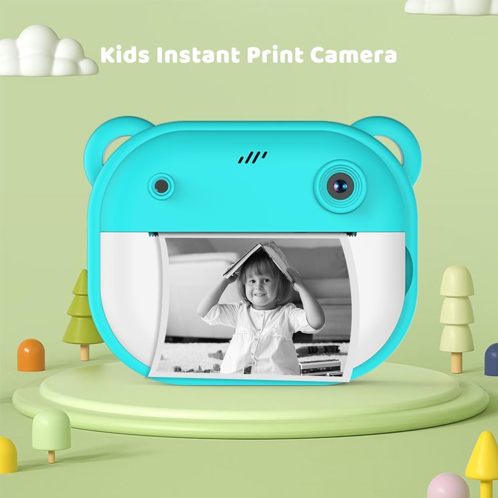 Instant Print Camera for Kids, Full HD 1080P