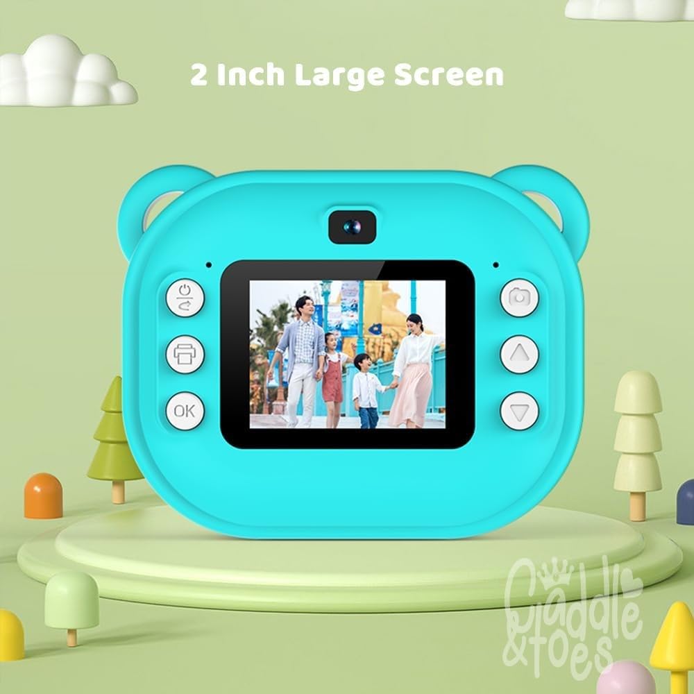 Instant Print Camera for Kids, Full HD 1080P