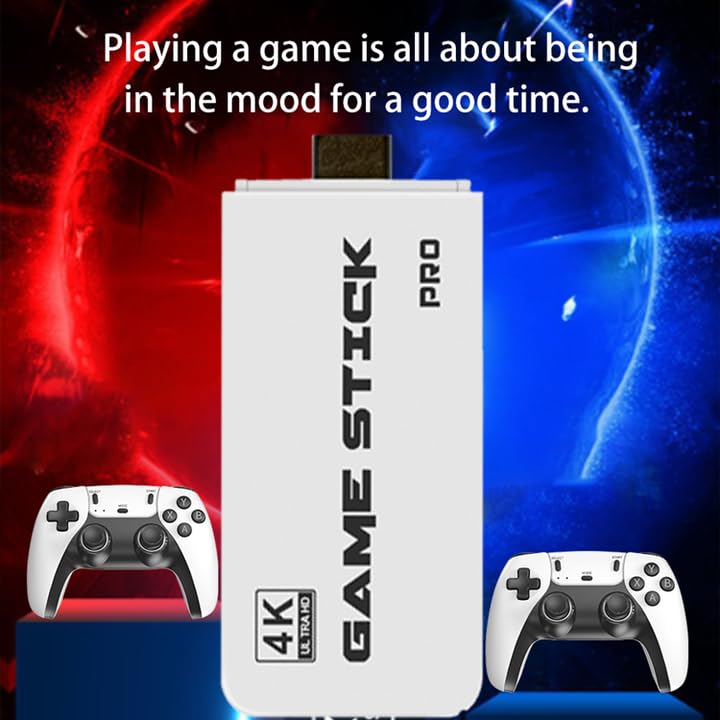 Retro Gaming Console with Game Stick, 1080p HD, Plug & Play TV Video Game Set for 2 Player, 2.4G Wireless, 10 Emulators, 24000 Games