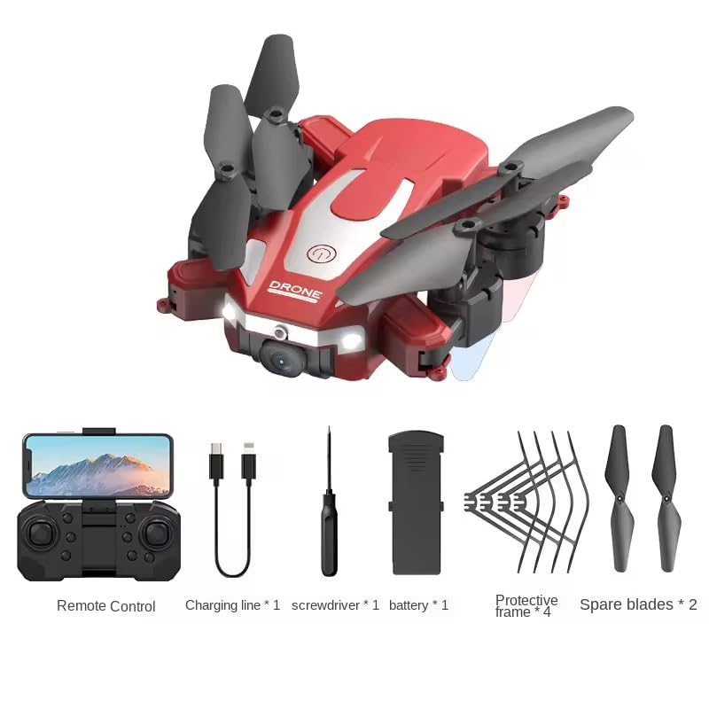 Drone J2 Foldable FPV Drone with Dual Camera, Obstacle Avoidance, Altitude Hold, Headless Mode, 15 Min Flight Time | Compact Portable RC Quadcopter for Beginners & Kids