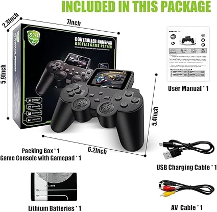Video Games for Kids 500 in 1 Controller Gamepad Video Game, Retro Gaming Console, Gameboy Age 7, Digital Game Player, Pocket Gamer, Handheld Gaming Console