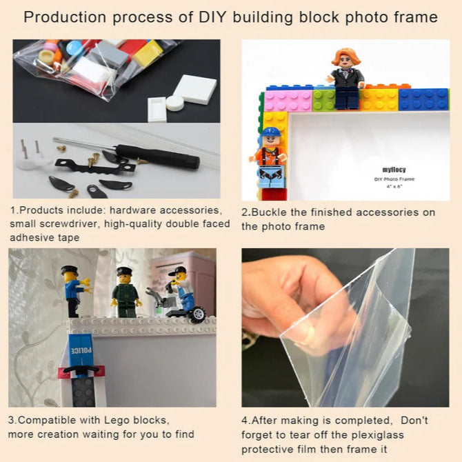 Lovely Lego Photo-Frame - 4x6”