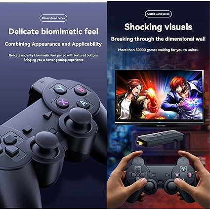 Games M33 3D gaming stick video game console 4k high-definition TV output built-in 60000+games (64 gb)