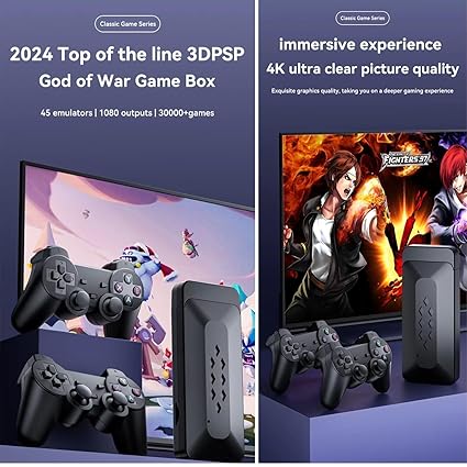 Games M33 3D gaming stick video game console 4k high-definition TV output built-in 60000+games (64 gb)