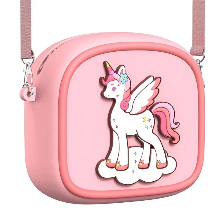Multicolor Silicone Sling Bag – Stylish & Kid-Friendly! 🎒✨