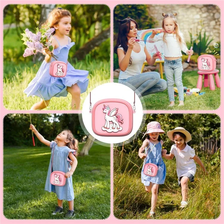 Multicolor Silicone Sling Bag – Stylish & Kid-Friendly! 🎒✨