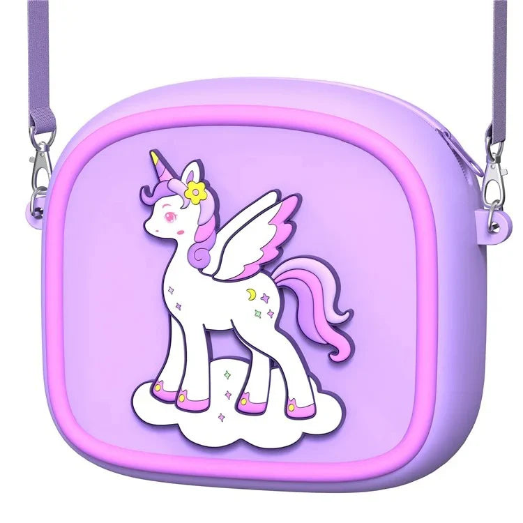 Multicolor Silicone Sling Bag – Stylish & Kid-Friendly! 🎒✨