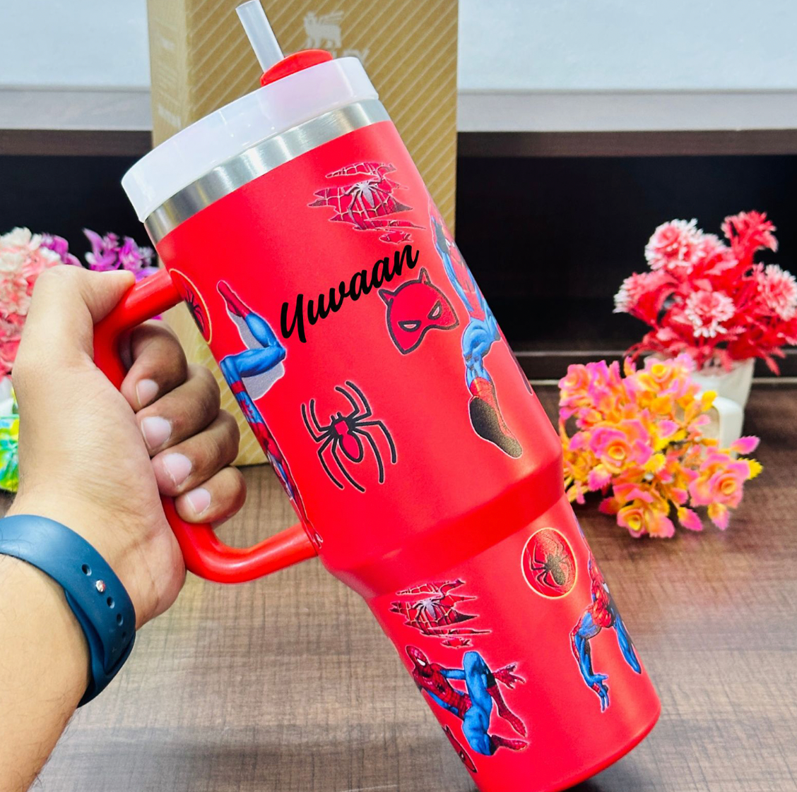 Stanley × Marvel Spiderman Quencher Tumbler – 40oz | Limited Edition