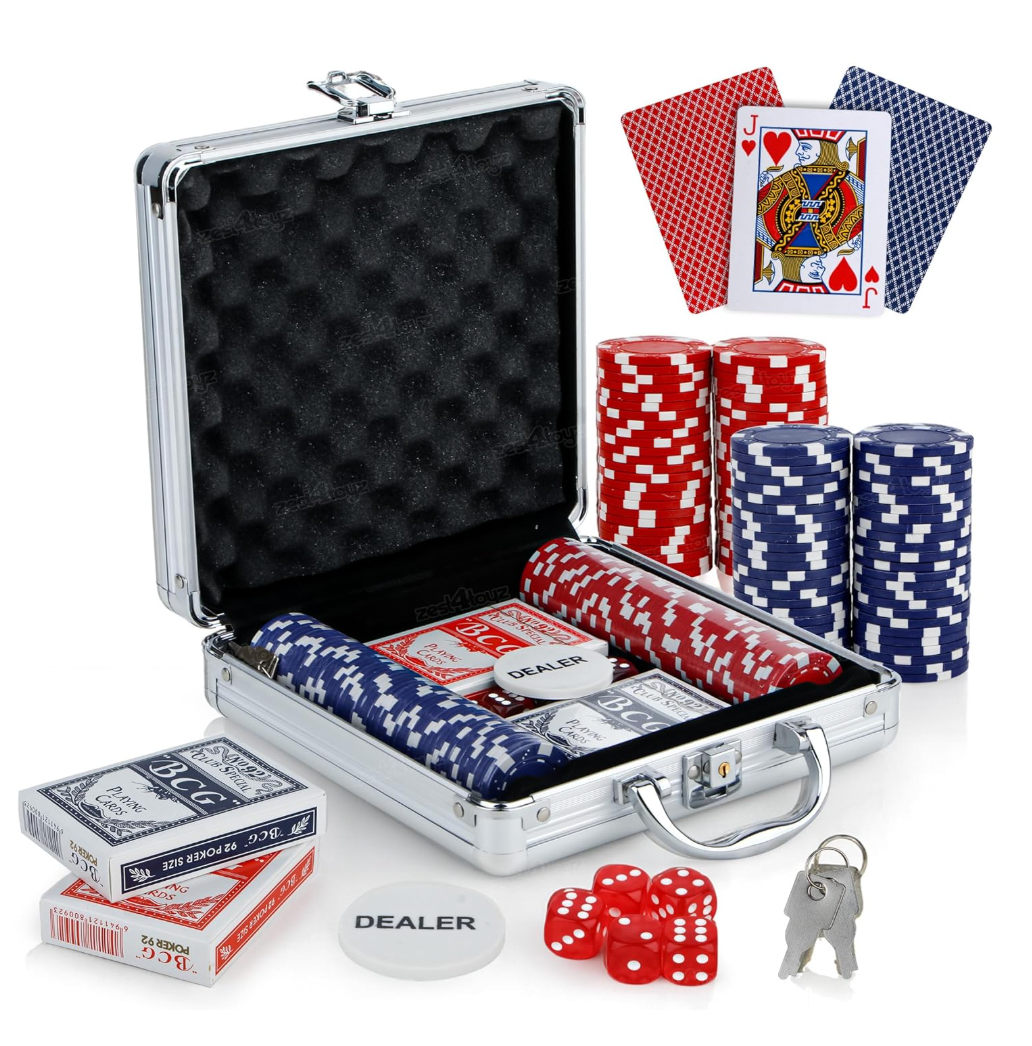 🎲 Premium Casino Poker Set in Briefcase | Perfect for Diwali Parties | Lowest Price