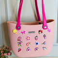 Crocs - big beach bag with jibbitz