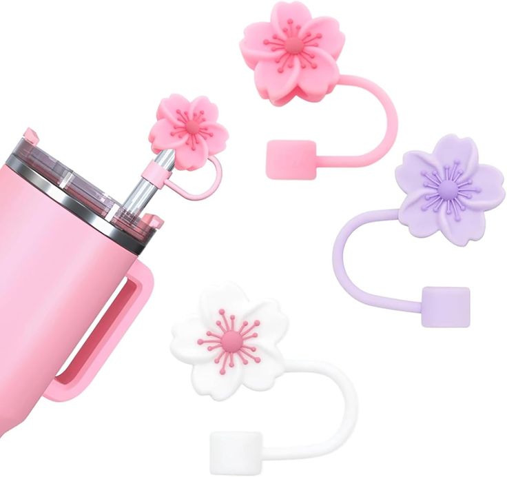 3D Straw Toppers - Stanley | Stylist | Silicone- Random