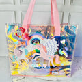 Mermaid Magic Holographic Tote Bag for Girls – Stylish & Compact