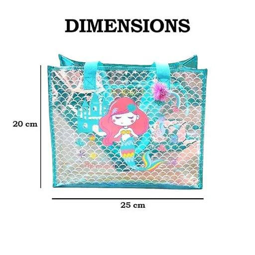 Mermaid Magic Holographic Tote Bag for Girls – Stylish & Compact